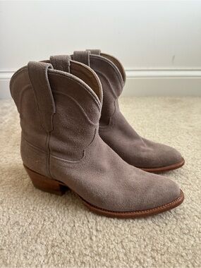 Tecovas Lucy Suede Boot in Tan, Women’s Size 9